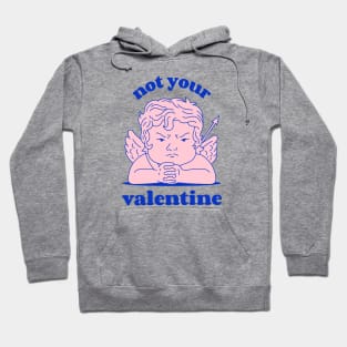 not your valentine angry cupid Hoodie